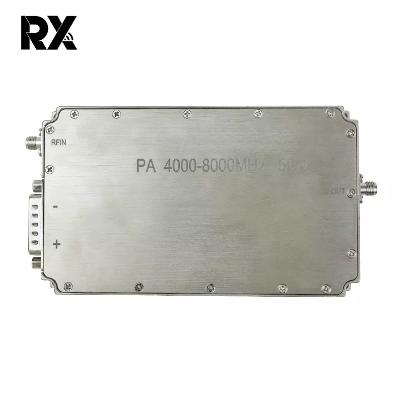 Sistem RF cu amplificator de putere cu bandă C ultra-largă de 4-8 GHz, 50 W